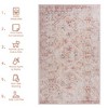 Kumasinova Washable Area Rug, Non-Slip Low-Pile Living Room Rug, Soft Chenille Rugs, Stain-Resistant Door Mat, Kids & Pets Friendly - 4 of 4
