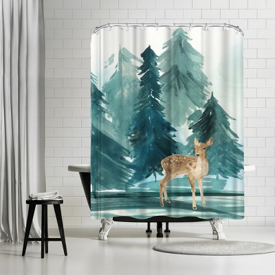 Lush Forest Guest by PI Creative Holiday Collection Shower Curtain - Americanflat