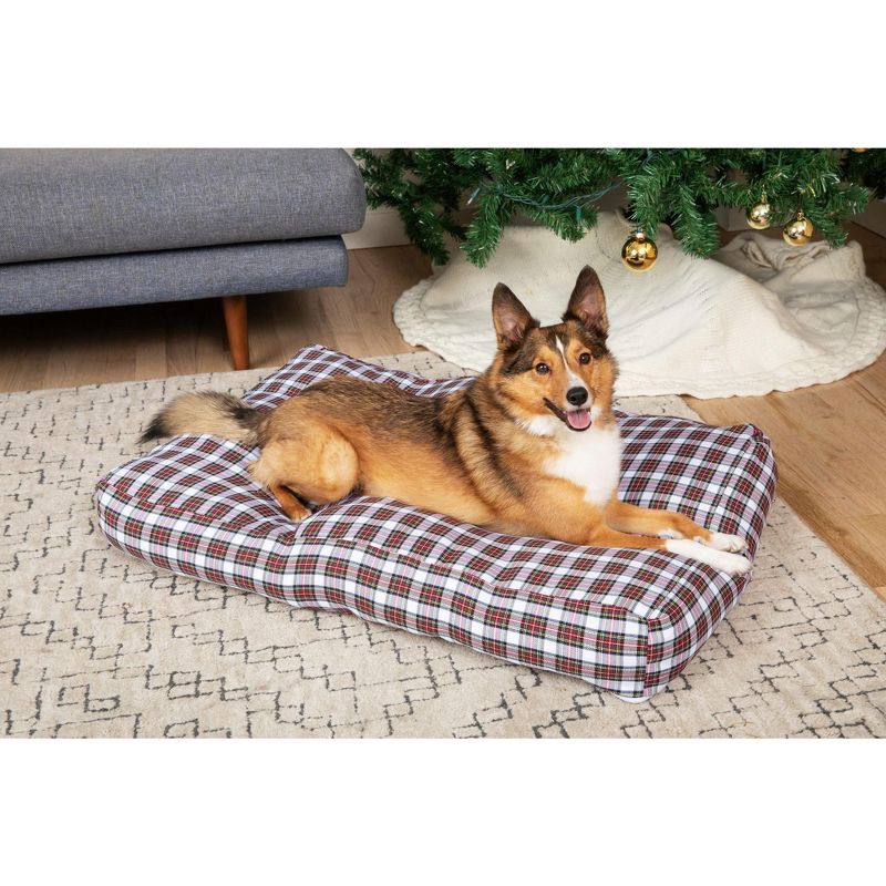 Midlee Christmas Plaid Dog Bed Cover, 3 of 9