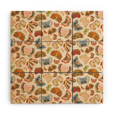 Sewzinski Magic Moths Wood Wall Mural - Society6