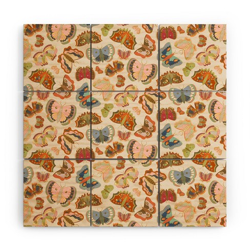 Sewzinski Magic Moths Wood Wall Mural - Society6 - image 1 of 2