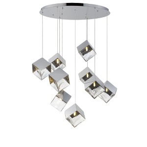 ET2 Lighting Ice Cube 9 - Light Pendant in  Polished Chrome - 1 of 4