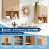 GustoWave Fluted Bathroom Wall Cabinet, 23"x29" Over Toilet Storage Cabinet with Adjustable Shelf,Modern Wooden Medicine Cabinet with Buffering Hinges - 4 of 4
