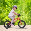 Costway 14/16/18-Inch Kid’s Bike for 4-7 Years Old with Adjustable Saddle & Anti-slip Handlebar Silver/Red/Pink/Black - 2 of 4
