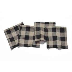 Solino Home Linen Dinner Napkins | Buffalo Check - 1 of 4