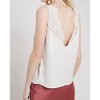 Women's Satin Lace Trimmed Top - WISHLIST - 2 of 2