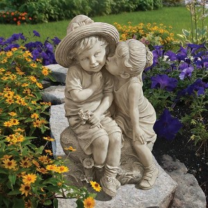 Design Toscano Kissing Kids Boy and Girl Statue - 1 of 4