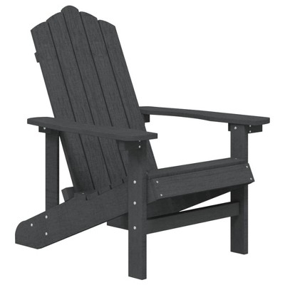 vidaXL Patio Adirondack Chair, HDPE Anthracite