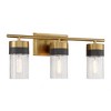 Savoy House Brickell 3 - Light Vanity in  Warm Brass - 3 of 4