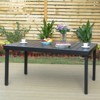 7pc Outdoor Dining Set with Swivel Chairs & Cushions & Expandable Table - Captiva Designs: Weather-Resistant, Steel Frame - 2 of 4