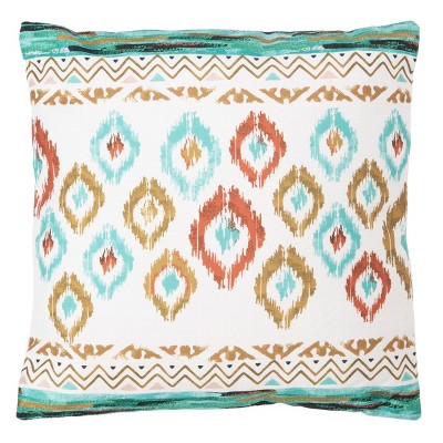 Indoor/Outdoor Abela Pillow - Multi - 18"X18" - Safavieh