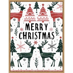 Amanti Art Merry Christmas No 2 by Andreas Magnusson Canvas Wall Art Print Framed - 1 of 4