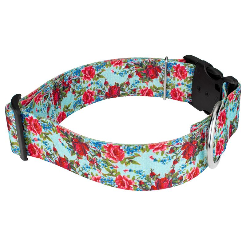 Country Brook Petz 1 1/2 Inch Deluxe Vintage Roses Dog Collar, 3 of 6