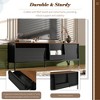TV Stand for TVs up to 75", TV Console Media Console TV Cabinet Media Entertainment Center with Adjustable Shelves & Sliding Door - ModernLuxe - 3 of 4