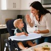 Kinder King Foldable High Chair for Babies & Toddlers, Adjustable Height, Recline, Storage Basket, Double Trays, Easy to Clean - 3 of 4