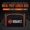 SQUATZ Black Polyester Meal Prep Lunch Box - Black - 3 of 4