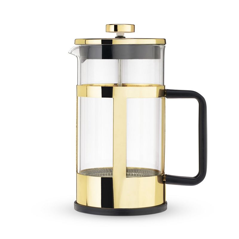 Pinky Up Piper Gold Press Pot Tea and Coffee Maker, 5 of 11