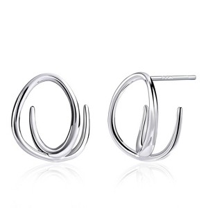 925 Sterling Silver Stud Earrings, Hypoallergenic Jewelry for Women with Sensitive Skin. - 1 of 4