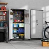 Munora - 71" Tall Rolling Tool Cabinet with Pegboard - 15.75"D x 31.5"W x 70.87"H - Black/Grey - 2 of 4