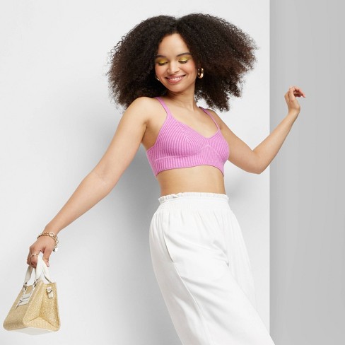target knit crop top