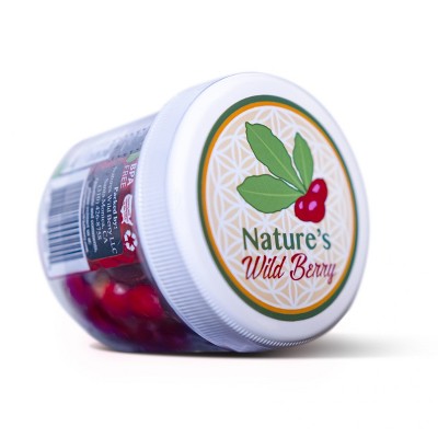 Nature’s Wild Berry Miracle Berries that Turn Sour Sweet Without Sugar 6g Travel Jar 50 Ct