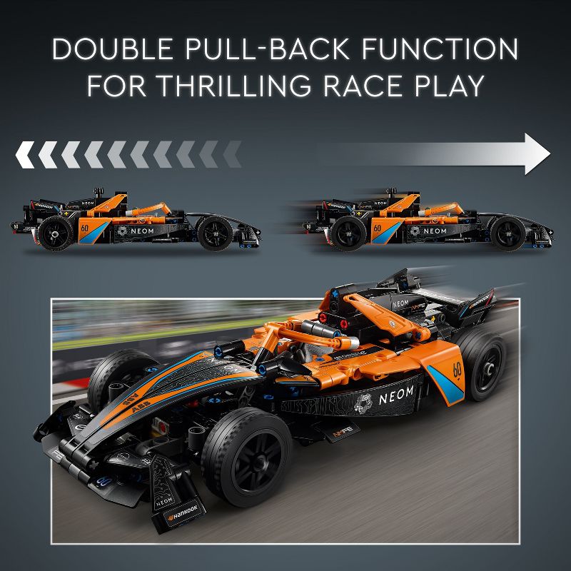 LEGO Technic NEOM McLaren Formula E Race Car Toy 42169, 4 of 8