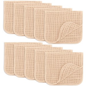 Muslin Burp Cloths Large 100% Cotton by Comfy Cubs - 1 of 4
