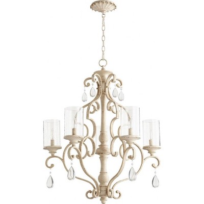Quorum Lighting San Miguel 5-Light Chandelier, Persian White, 27.5W, 33H