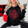 S.W.Smiley Oh What Fun Sparkle -  Womens Sweatshirt - 3 of 3