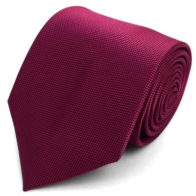 Retreez Men's Solid Color Microfiber Necktie - 3.15" Width Formal Tie