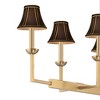 Possini Euro Design Possini Euro Kime 50"W Gold 8-Light Island Chandelier w/ Black Shades - 2 of 4
