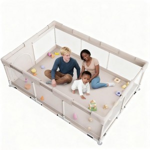 Large Baby Playpen – 47×70.86in Toddler Play Yard, Indoor Activity Fence for Apartments, Safe & Spacious Play Area - 1 of 4