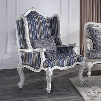 31" Ciddrenar Fabric Chair White Finish - Acme Furniture