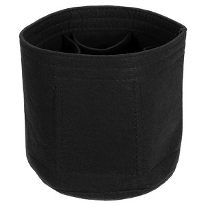 Unique Bargains Felt Makeup Bags and Organizers Multiple Compartments Round Purse Insert - 1 of 4