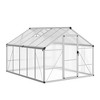 coucheta 8x10 FT Greenhouse for Outdoors, Polycarbonate Greenhouse with Roof Vent, Enhanced Aluminum Large Walk-in Green House for Garden Backyard - 4 of 4