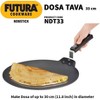 Hawkins Futura 13" Non stick Flat Dosa Tava Griddle: Anodized Aluminum, Gas Compatible, Hand Wash, 1-Year Warranty - 4 of 4