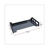 Universal Recycled Plastic Side Load Desk Trays, 2 Sections, Legal Size Files, 16.25" x 9" x 2.75", Black - 2 of 4