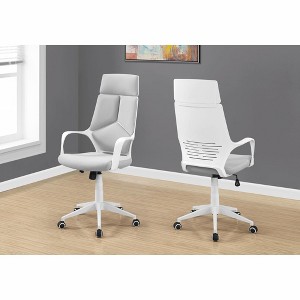 APRILSOUL Office Chair Adjustable Height Swivel Ergonomic High-Back Fixed Arms Executive Computer Desk Task - 1 of 4