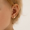Girls' Sweet Heart Encrusted Screw Back 14k Gold Earrings - In Season Jewelry - 3 of 4