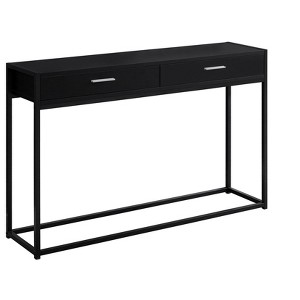 Sapphtopaz Modern Console Table with 2 Storage Drawers Narrow Entryway Table with Metal Legs & Handles TV Stands for Living Room, Entryway - 1 of 4