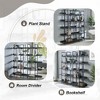 NicBex Industrial Style Metal Tall Bookshelf Multifunctional Bookcase with Open Shelves,Books Storage Cabinet Organizer for Office,Bedroom - 4 of 4