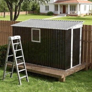 GDFStudio Auge 4X9FT Metal Garden Shed with 1 Window and 1