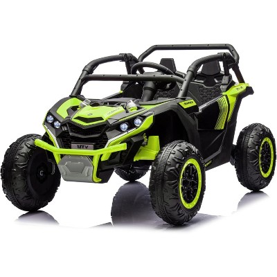 24V Kids Ride On Utv,2-Seater 4WD Off Road Electric Vehicle with Remote Control