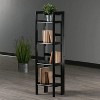 Wood Terry Shelving; Folding Bookcase ; Black - 2 of 4