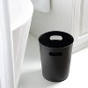 LunaLulinlk Black Basic Plastic 2.64 Gallon Wastepaper Basket for Bathroom, Bedroom or Office - 2 of 4