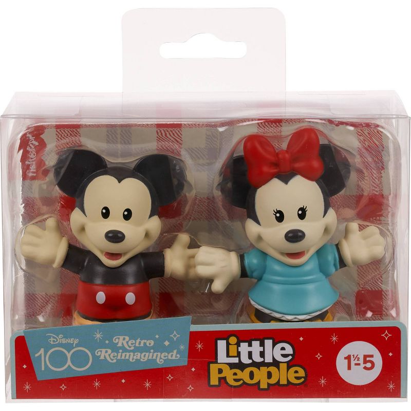 Fisher-Price Little People Disney100 Retro Reimagined Mickey &#38; Minnie Figure Pack (Target Exclusive), 3 of 6