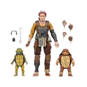 NECA Teenage Mutant Ninja Turtles (Ronin The Lost Years) 7" Scale April with Baby Yi & Moj Action Figure - 1 of 4
