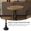 LIVAREEmlen Wooden Coffee Tables, Retro Side Table, French Country Accent Coffee Side Table, Modern Small Round Coffee Table for Living Room - 4 of 4