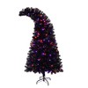 6FT Artificial Christmas Tree with LED Light, Santa's Hat Shape Artificial Whimsical Xmas Tree with 1050 Tip, Curved Xmax Tree - 2 of 4