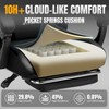 GTPLAYER Swivel Dorm Gaming Chair, Ergonomic Computer Chair with Footrest, Lumbar Support, PU Leather - 3 of 4